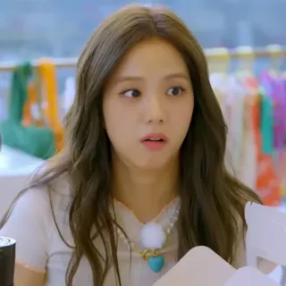 😮 Jisoo kpop, jisoo, blackpink, sänger, porträt, promi telegram sticker