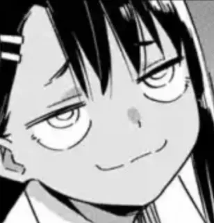 😎 Nagatoro Don't Toy with Me, Miss Nagatoro Anime, Manga, Zadowolony, Nagatoro, Postać telegram sticker