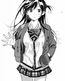 ❤️ Chizuru Mizuhara Rent-A-Girlfriend Anime, Manga, Uniforme scolaire, Chizuru Mizuhara, Rent-A-Girlfriend whatsapp sticker
