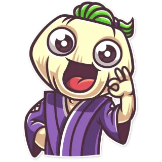👌 cartoon, mascot, happy, kawaii, character telegram sticker