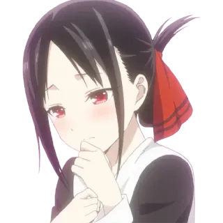 😳 Kaguya Shinomiya Kaguya-sama: Love Is War アニメ, マンガ, かぐや様, かぐや様は告らせたい, 四宮かぐや, 漫画, アニメ 女の子, 可愛い whatsapp sticker