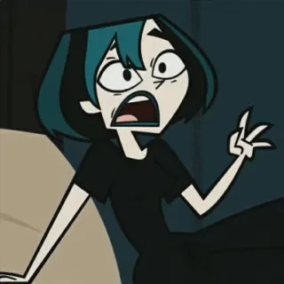 🌿 Gwen Total Drama kartun, animasi, karakter, Gwen, Total Drama telegram sticker