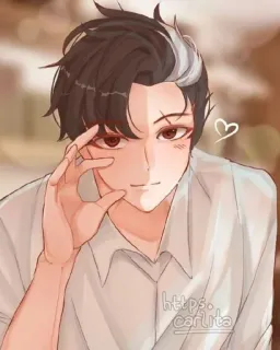 ☺ https carlita อนิเมะ, ดิจิทัลอาร์ต, การ์ตูน, ภาพเหมือน telegram sticker