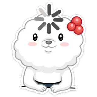 🤯 стикер, мультфильм, милый, животное telegram sticker