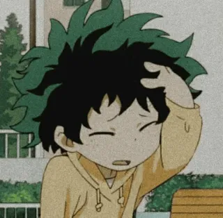 😅 Izuku Midoriya My Hero Academia Anime, My Hero Academia, Deku, Izuku Midoriya, Cartoon, Süß, Charakter telegram sticker