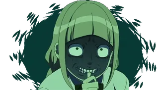 😬 Anime, Horror, Terrorífico, Chica, Espeluznante, Oscuro telegram sticker