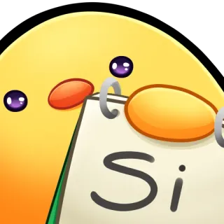 🐤 Si sí, afirmativo, acuerdo, español whatsapp sticker