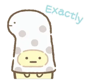 🍈 Exactly 可爱, 卡哇伊, 萌, 角色, точно, 同意 telegram sticker