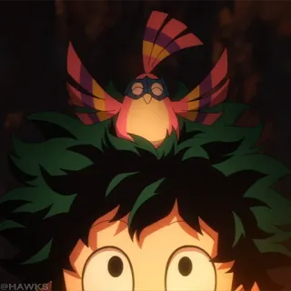 🟦 @HAWKS Anime, Vogel, My Hero Academia, Charakter whatsapp sticker