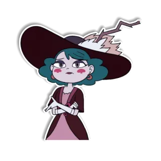 😐 Eclipsa Butterfly Star vs. the Forces of Evil การ์ตูน, Eclipsa, สตาร์ปะทะกองกำลังปีศาจ, เวทมนตร์, ตัวละคร telegram sticker