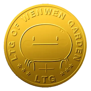 💍 LTG OF WENWEN GARDEN coin, golden, wenwen garden, LTG telegram sticker