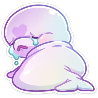😭 triste, piangere, emoji, carino, kawaii, sticker, cartone animato whatsapp sticker