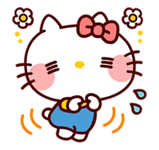 🌱 Hello Kitty Dessin animé, Mignon, Kawaii, Hello Kitty, Sanrio, Chat telegram sticker
