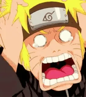 🥺 Naruto Anime, Manga, Naruto, Kreskówki, Śmieszne, Krzyczący telegram sticker