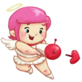 🔫 Cupid cupidon, amour, ange, cœur, flèche telegram sticker