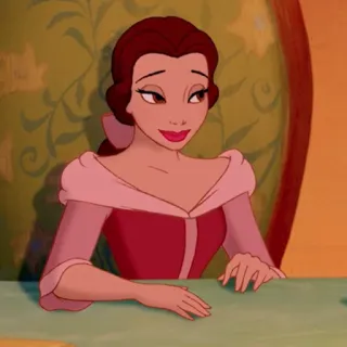 🥀 Belle Beauty and the Beast Belle, Disney Princess, Beauty and the Beast, cartoon, animation, princess, movie telegram sticker