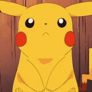 😞 Pikachu Pokemon โปเกมอน, ปิกาจู, น่ารัก, การ์ตูน, อนิเมะ telegram sticker