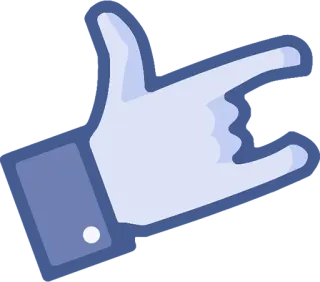 😅 Gesto de mano, Rock on, Cuernos del diablo, Metal, Redes sociales, Me gusta telegram sticker