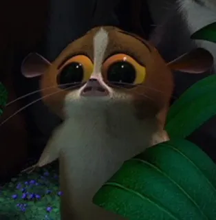 😪 Mort Madagascar Lemur, Cartoon, Niedlich, Tier, Animiert telegram sticker