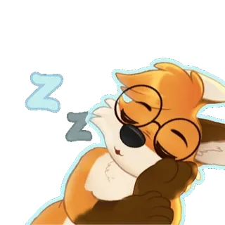 🛏 fox zzz telegram sticker