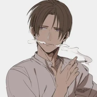 🚬 мужчина, сигарета, курение, табак, зависимость telegram sticker