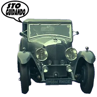 🚙 STO GUIDANDO carro, vintage, veículo, dirigir telegram sticker