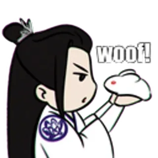 🗿 WOOF! การ์ตูน, โฮ่ง, กระต่าย, อนิเมะ whatsapp sticker