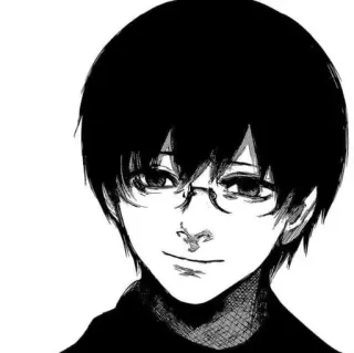 ☠️ Ken Kaneki Tokyo Ghoul Anime, Manga, Ghoul, Kaneki, Ken, Occhiali whatsapp sticker