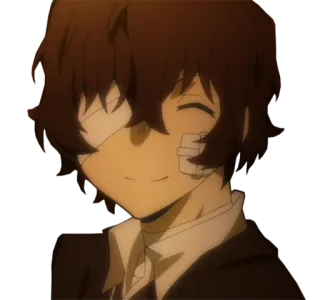 ☺️ Osamu Dazai Bungou Stray Dogs Anime, Dazai, Osamu Dazai, Bungou Stray Dogs, Manga, Personaggio telegram sticker