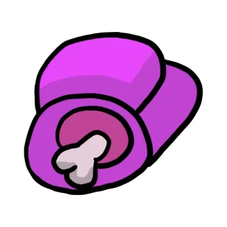😴 among us, mort, cadavre, jeu, rose, personnage whatsapp sticker
