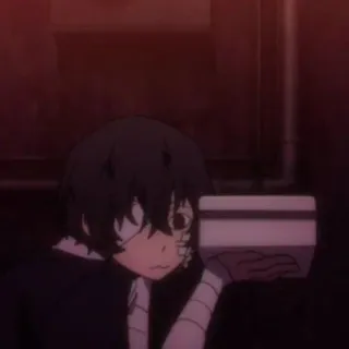 🥂 Osamu Dazai Bungou Stray Dogs Anime, Bandagens, Personagem, Dazai, Bungou Stray Dogs telegram sticker