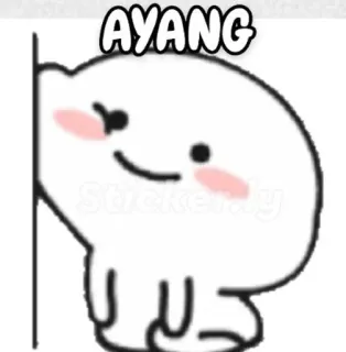 🌷 AYANG น่ารัก, การ์ตูน, ตัวละคร, ความรัก, Ayang telegram sticker