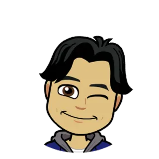 😏 Avatar, Dessin animé, Bitmoji, Clin d'oeil telegram sticker