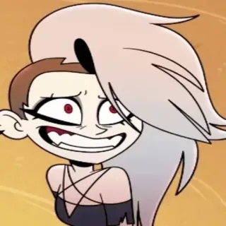 😅 Loona Helluva Boss Loona, Helluva Boss, dibujos animados, demonio, anime whatsapp sticker