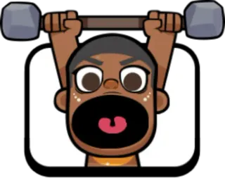 😵 exercice, musculation, fitness, dessin animé, entraînement telegram sticker