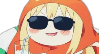 😎 Anime, Figur, Sonnenbrille, Cartoon, Kawaii, Cool, Entspannt telegram sticker