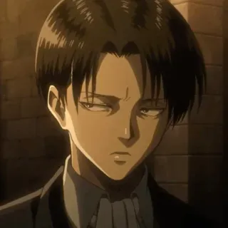 ☕ Levi Ackerman Attack on Titan Anime, Personaje, Levi, Ackerman, Ataque a los Titanes telegram sticker