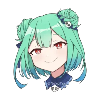 😊 @NekoTsu Anime, Desenho animado, Adesivo telegram sticker
