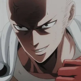 🥊 Saitama One-Punch Man Anime, Manga, Bohater, One-Punch Man, Saitama telegram sticker