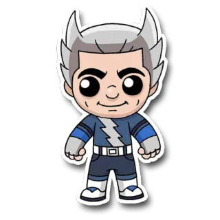 💨 Quicksilver comic, marvel, superhero, cartoon, character telegram sticker