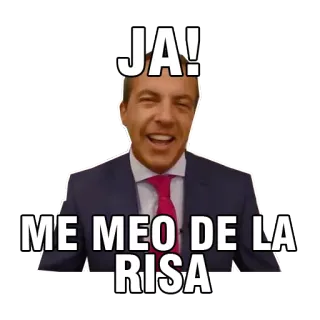 😂 JA!
ME MEO DE LA RISA funny, laughing, man, suit, expression, humor telegram sticker