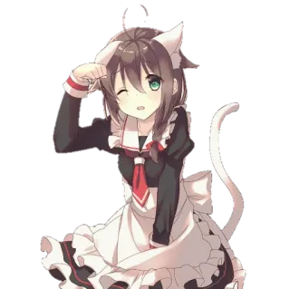 😸 Аниме, Ня, Горничная, Каваий telegram sticker