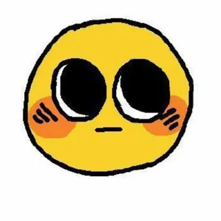 😳 Emoji, Gesicht, Ausdruck, Cartoon telegram sticker