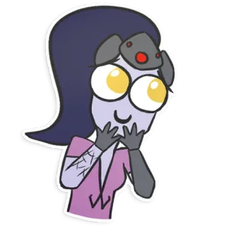 😊 Widowmaker Overwatch video game, character, sniper, Overwatch, cartoon telegram sticker
