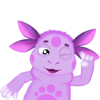 😉 Monster, Cartoon, Lila, Kreatur, Niedlich, Figur telegram sticker