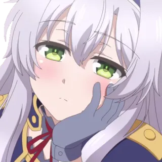 😶 Anime, Ragazza, Personaggio, Carino, Rossore, Manga telegram sticker