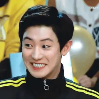 🔥 hombre, sonrisa, persona, retrato, feliz, coreano telegram sticker