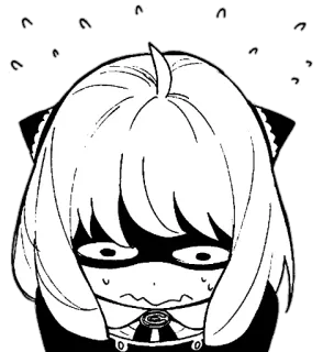 😖 Anya Forger Spy x Family Anime, Spy x Family, Anya Forger, Dibujos animados, Divertido, Meme, Expresivo telegram sticker
