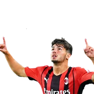 👆 futebol, jogador de futebol, atleta, jogador, esportes, AC Milan telegram sticker