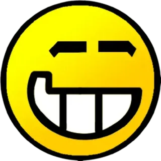 😁 smiley face, emoticon, cartoon, funny, meme, emoji telegram sticker